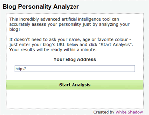Blog Personality Analyzer
