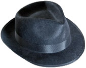 I know, a cowboy hat would be more appropriate. At least it is black.