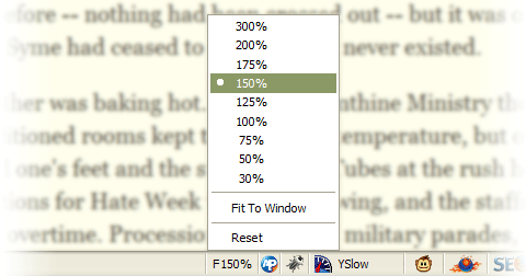 Default FullZoom Level screenshot