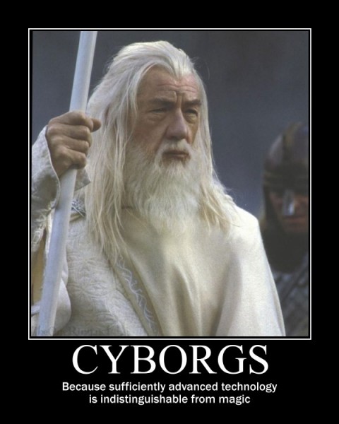 Cyber Gandalf is indistinguishable from a normal Gandalf
