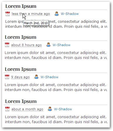 Fuzzy Timestamp plugin screenshots